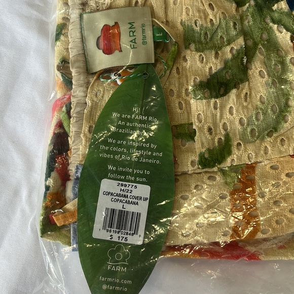 Farm Rio Copacabana Tropical Eyelet Cover Up NWT - Picture 15 of 16
